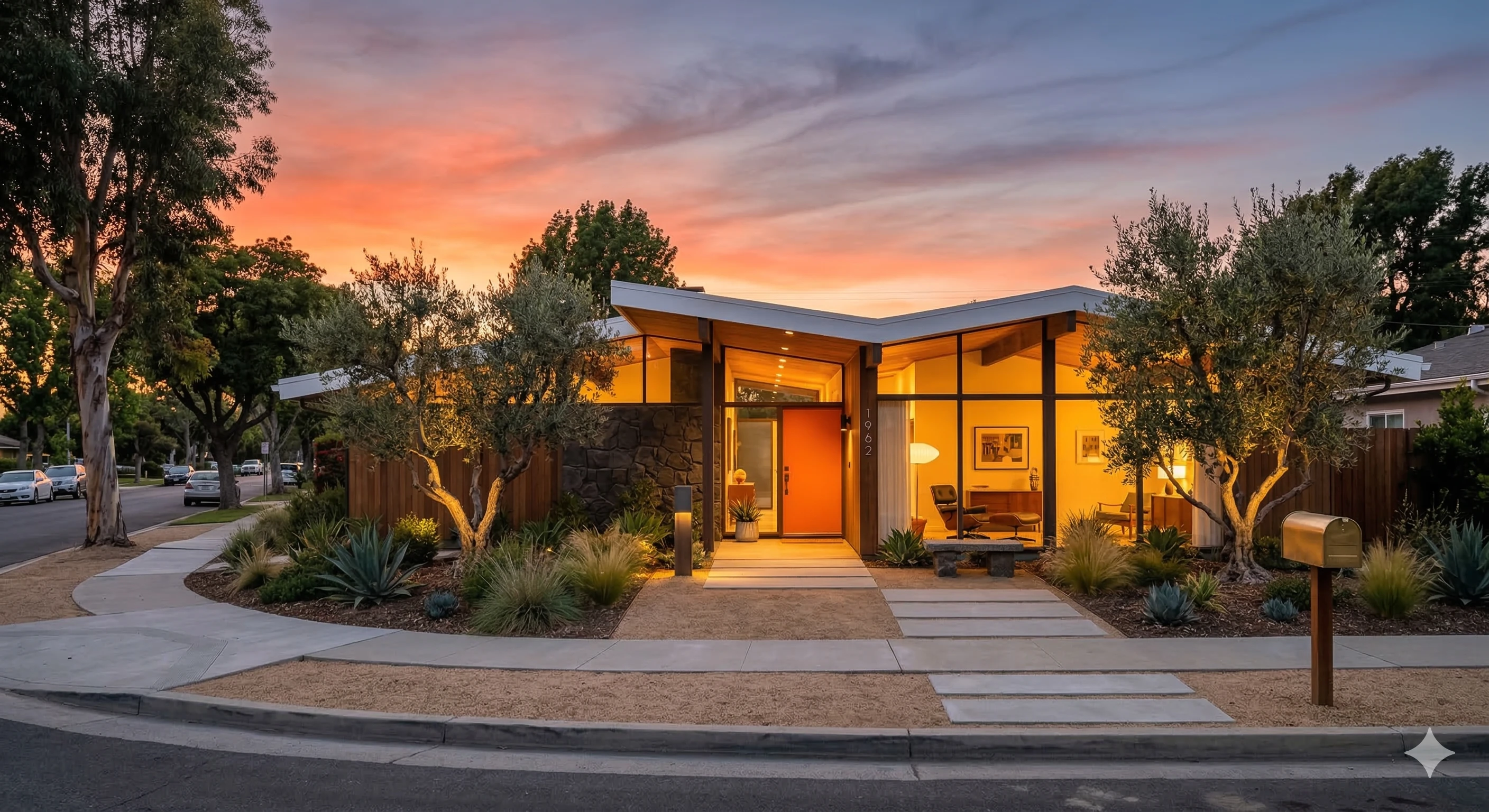 Residential homes in Costa Mesa, Orange County, California